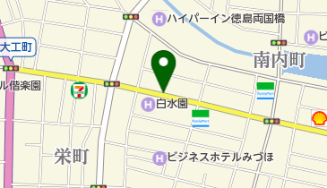 ホテル白水園 トイレの地図画像