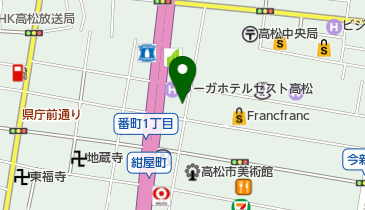 リーガホテルゼスト高松 トイレの地図画像