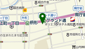 オリエントホテル高知 トイレの地図画像