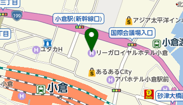 リーガロイヤルホテル小倉 トイレの地図画像