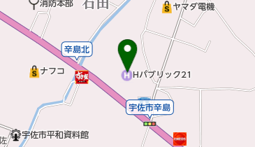 ホテルパブリック21 トイレの地図画像