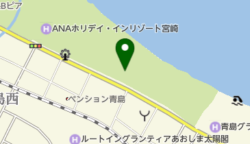 青島パームビーチホテル トイレの地図画像