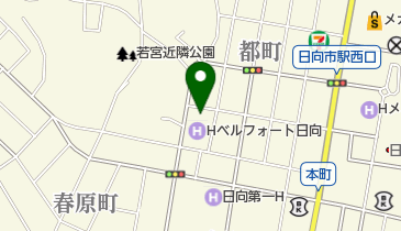 ホテルベルフォート日向 トイレの地図画像