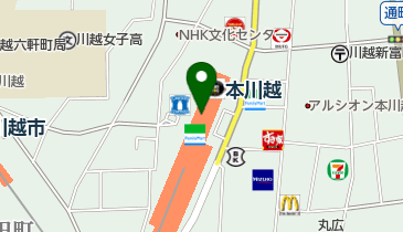川越プリンスホテル トイレの地図画像