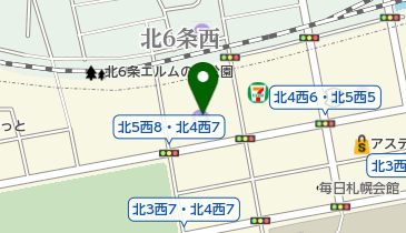 京王プラザホテル札幌 トイレの地図画像