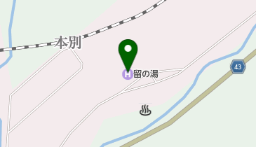 東大沼温泉旅館 留の湯 トイレの地図画像