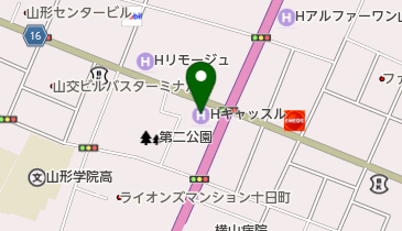 ホテルキャッスル トイレの地図画像