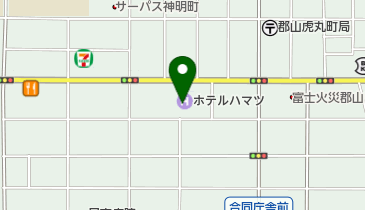 ホテルハマツ トイレの地図画像