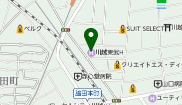 川越東武ホテル トイレの地図画像