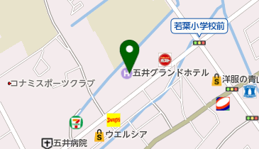 五井グランドホテル トイレの地図画像