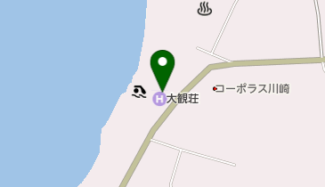 大観荘せなみの湯 トイレの地図画像