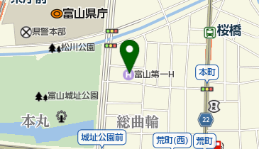 富山第一ホテル トイレの地図画像