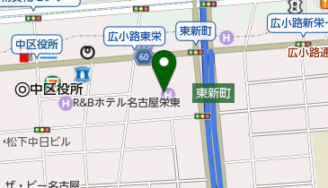 名古屋東急ホテル トイレの地図画像