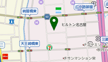 名古屋ヒルトン トイレの地図画像