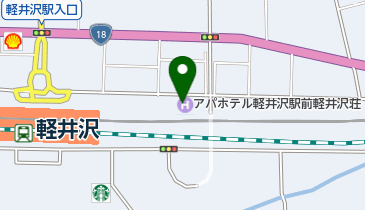 APAホテル 軽井沢駅前 トイレの地図画像