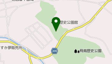 国営飛鳥歴史公園 高松塚周辺地区 休憩所1 トイレの地図画像