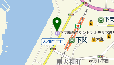 下関駅西 ワシントンホテルプラザ トイレの地図画像