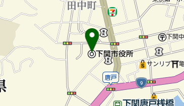 下関市役所 トイレの地図画像