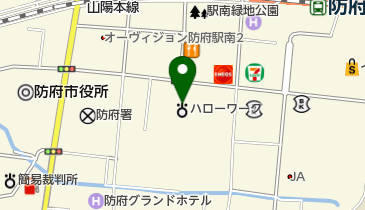 防府公共職業安定所 トイレの地図画像