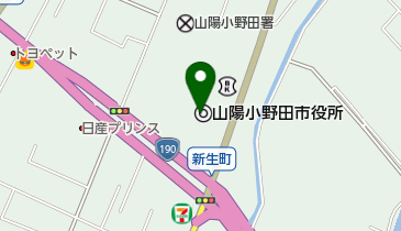 山陽小野田市役所 トイレの地図画像