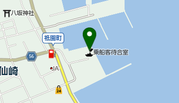 青海島観光船乗場 トイレの地図画像