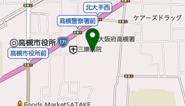 高槻現代劇場 トイレの地図画像