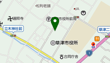 草津アミカホール トイレの地図画像