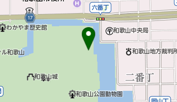 和歌山公園岡口門 トイレの地図画像
