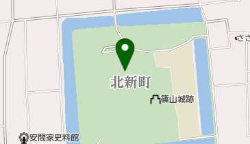 篠山城跡 トイレの地図画像