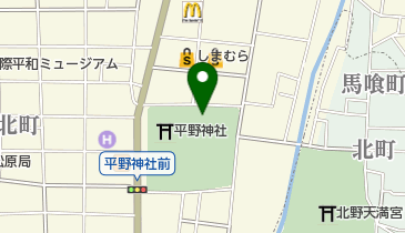 平野神社 トイレの地図画像