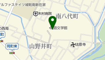 姫路文学館 トイレの地図画像