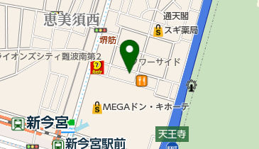 づぼらや 新世界店別館 トイレの地図画像