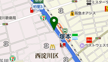 セブンイレブン 大阪柏里3丁目店 トイレの地図画像