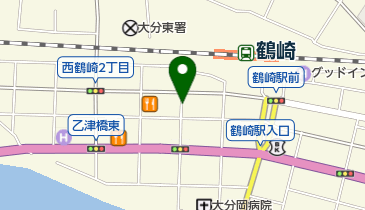 とんかつ浜勝 大分西鶴崎店 トイレの地図画像
