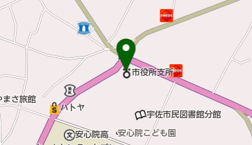 宇佐市安心院支所 トイレの地図画像