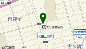 大分健生病院 トイレの地図画像