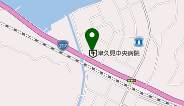 津久見中央病院 トイレの地図画像