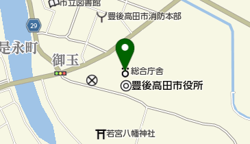 大分県宇佐高田保健所 高田保健部 トイレの地図画像