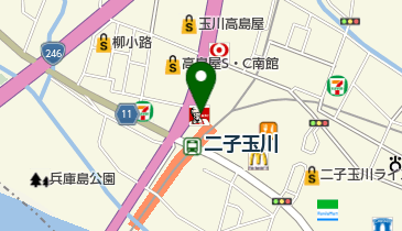 ケンタッキーフライドチキン 二子玉川店 トイレの地図画像