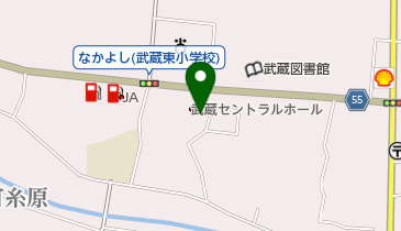 中央公民館 トイレの地図画像