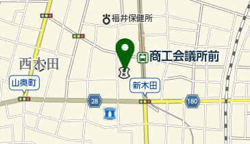 福井銀行 木田支店 トイレの地図画像