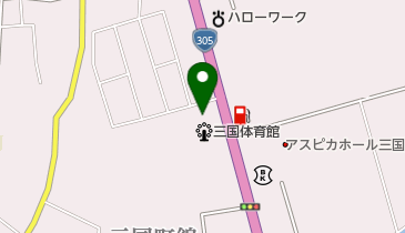 三国町民体育館 トイレの地図画像