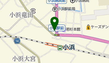 若狭おばま観光案内所 トイレの地図画像