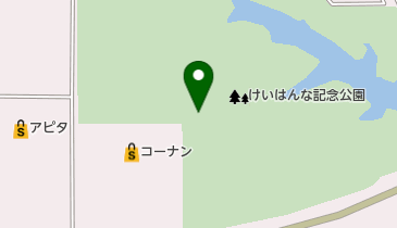 けいはんな記念公園 トイレの地図画像