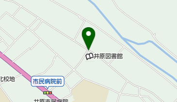 井原市立図書館 トイレの地図画像