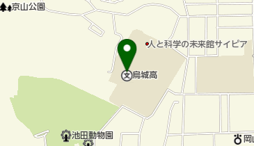 岡山県生涯学習センター 三学ぱる岡山 トイレの地図画像