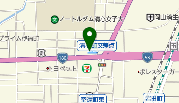 岡山済生会総合病院 トイレの地図画像