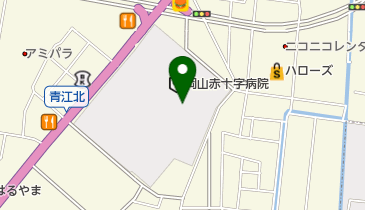 総合病院岡山赤十字病院 トイレの地図画像