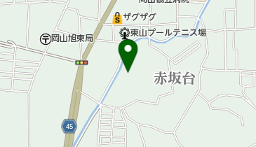 岡山市東山プール トイレの地図画像