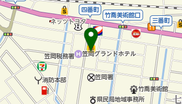 笠岡郵便局 トイレの地図画像